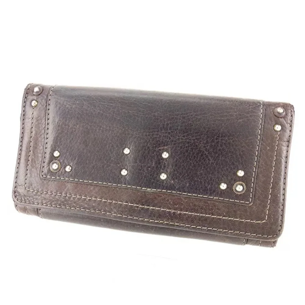 EUC-Chloe Paddington Brown Leather Long Bifold Wallet. 🎉🔥